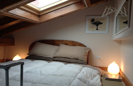 Camera da letto con futon